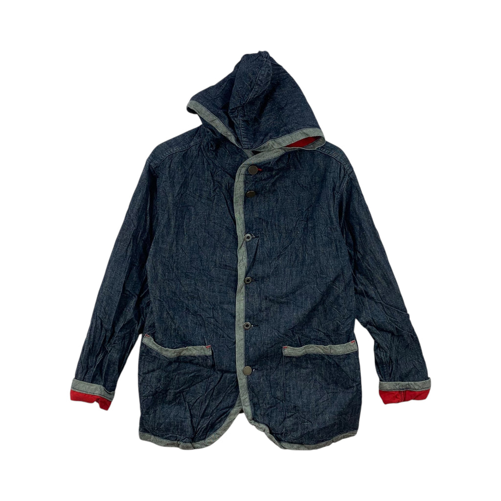 Vintage ETERNAL BITCHU KURASHIKI Thermal Jacket Natural Dye Hoodie Union Made