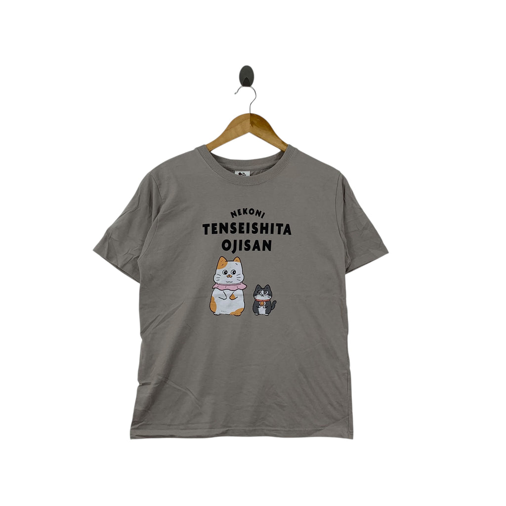 NEKO NI TENSEI SHITA OJI SAN Manga Anime Tee Shirt Top Singer Kadokawa Shoten