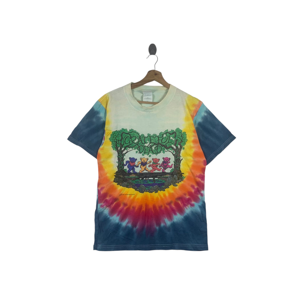 Vintage 1997 GRATEFUL DEAD Bear Psychedelic Deadhead Tee Shirt Top Tie Dye Band