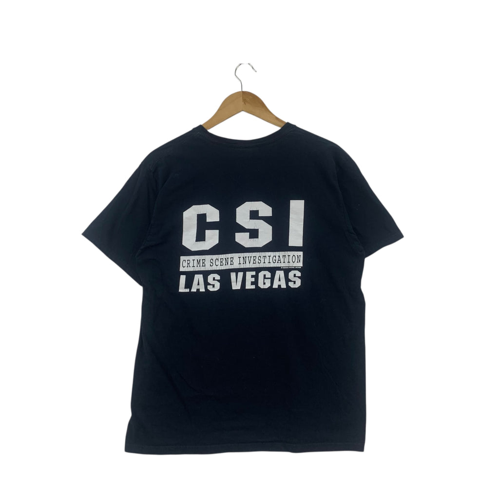 Vintage CSI LAS VEGAS Crime Scene Investigation Tee Shirt Top Series Movie