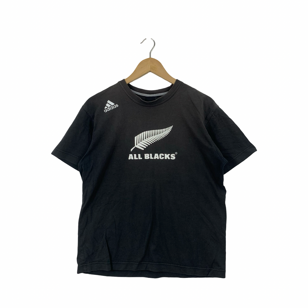 ADIDAS x ALL BLACK Official Licensed Product Cente Logo Natural Sun Faded Tee Shirt Top