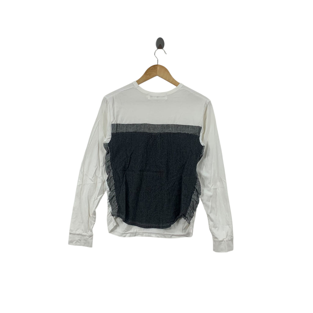 ALOYE TOKYO JAPAN Skylark In Walloon Patchwork Tee Shirt Top Long Sleeve
