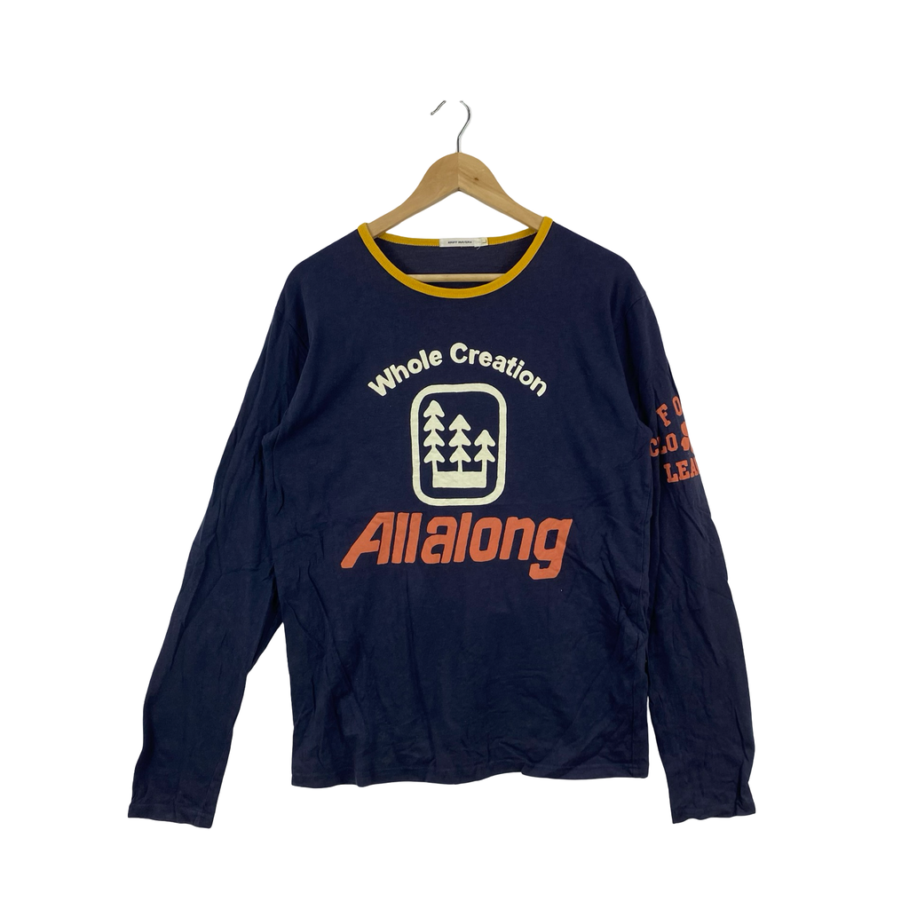 Vintage KRIFF MAYER WHOLE Creation Allalong Long Sleeve Graphic Tee Shirt
