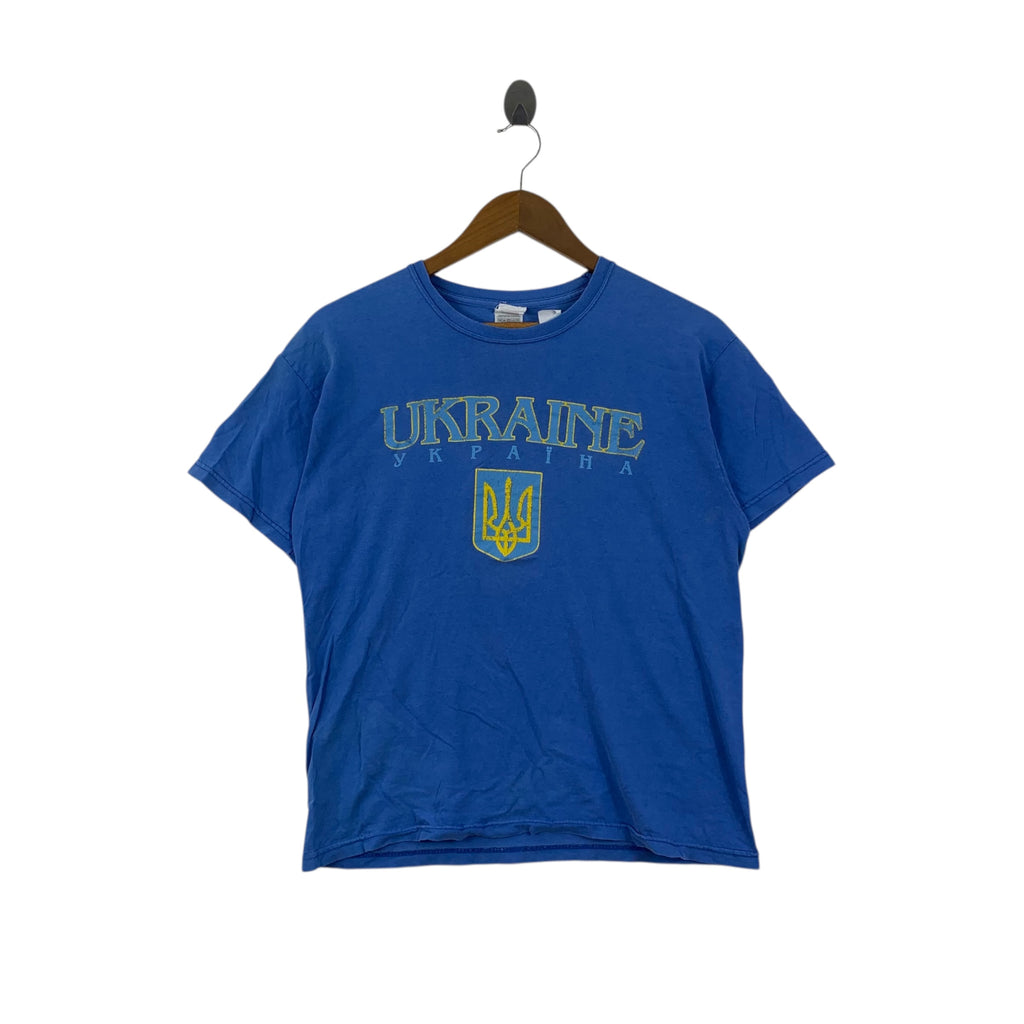 Vintage UKRAINE YKPAIHA SOLIDARITY World Peace Tee Shirt Top No More War