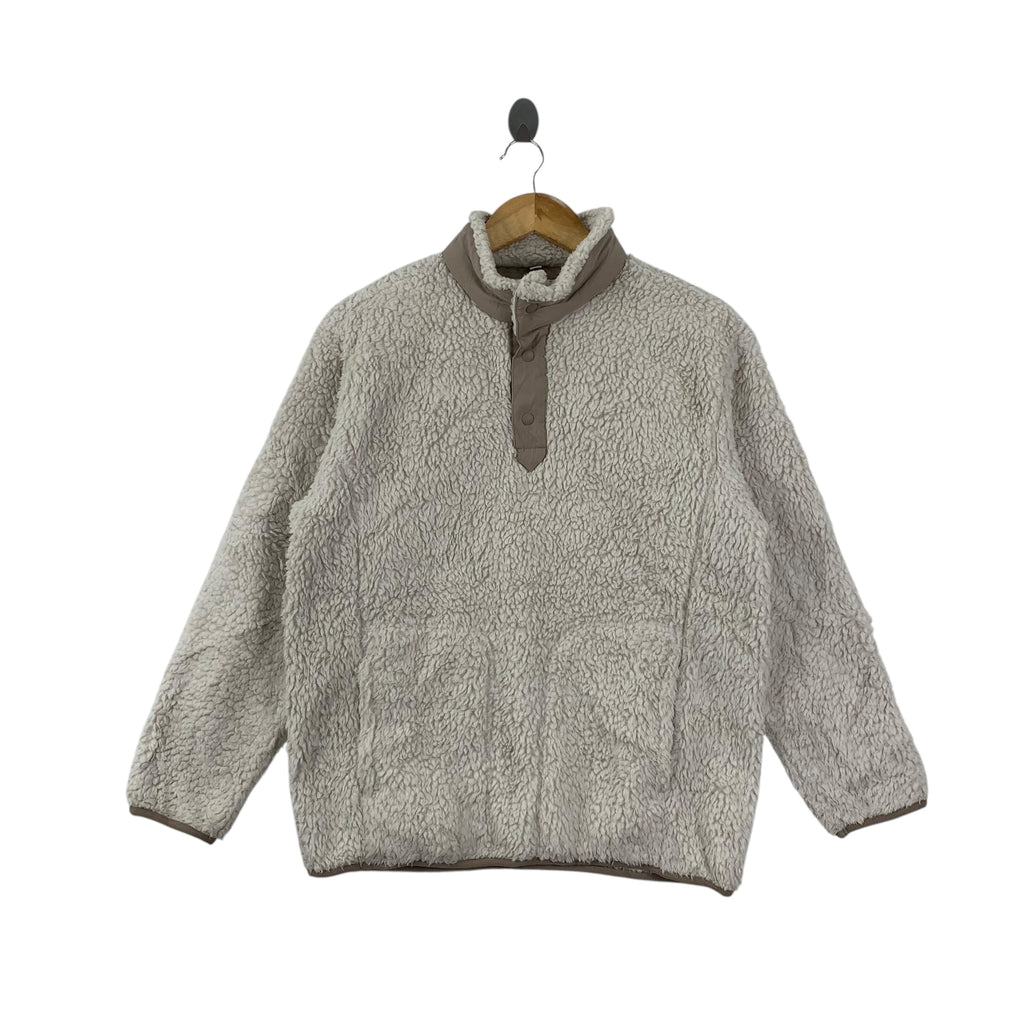 WHITE MOUNTAINEERING  x UNIQLO Sherpa Fleece Jacket Outdoor Windbreaker Snap Button
