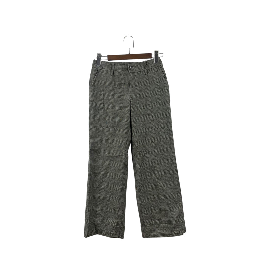 Vintage ELLE PARIS HOUNDSTOOTH Pattern Pant Trouser Casual Workwear Bottom