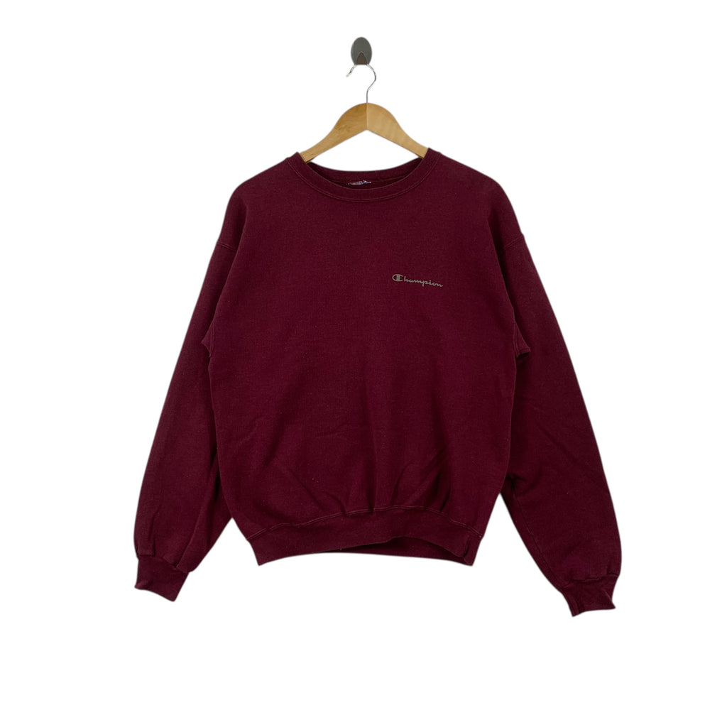 Vintage 90’ CHAMPION REVERSE WEAVE Script Logo Sweatshirt Sweater Pullover Jumper Collegiate