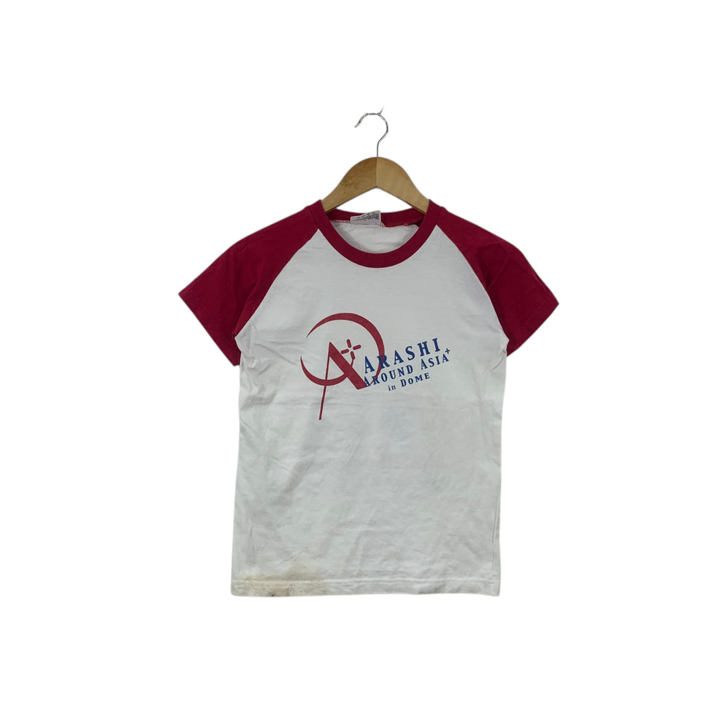 ARASHI AROUND ASIA 2007 Dome Tour Boy Band Tee Shirt Top Dance Group
