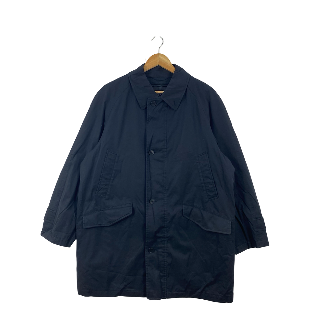 BURBERRY LONDON  Lightweight Mac Coat Jacket Button Up Nova Check Hidden Lining Luxury
