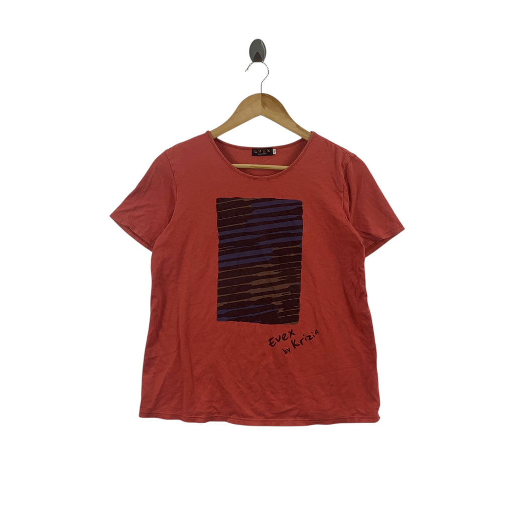Vintage KRIZIA EVEX COLLECTION Fotofolio Tee Shirt Top Japan Designer