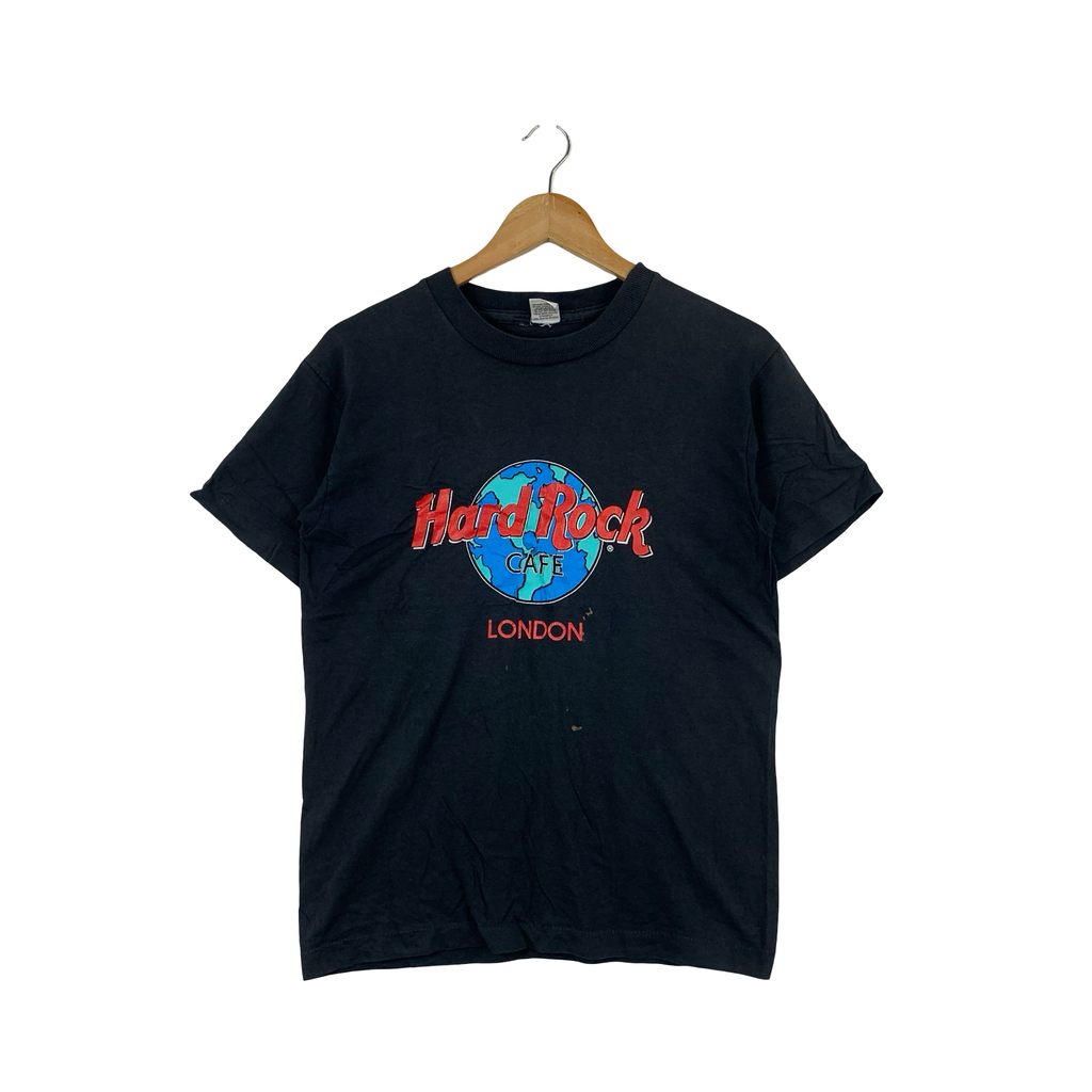 Vintage 90s HARD ROCK CAFE London Globe Collection Tee Shirt Promo Ads