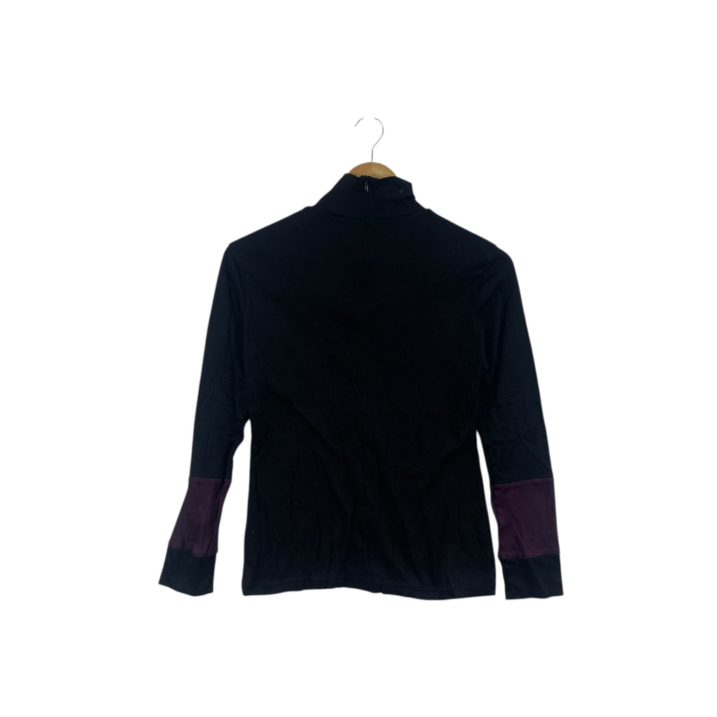 Vintage PAUL SMITH LONDON Patchwork Sleeve Sweater Tee Shirt Top Made In Japan