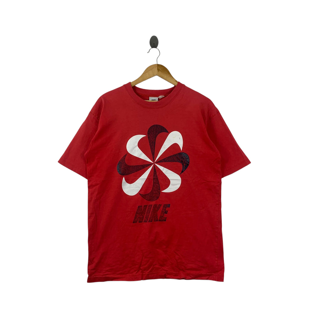 Vintage NIKE SPORTSWEAR COLLECTION Pinwheel Thrashed Tee Shirt Top