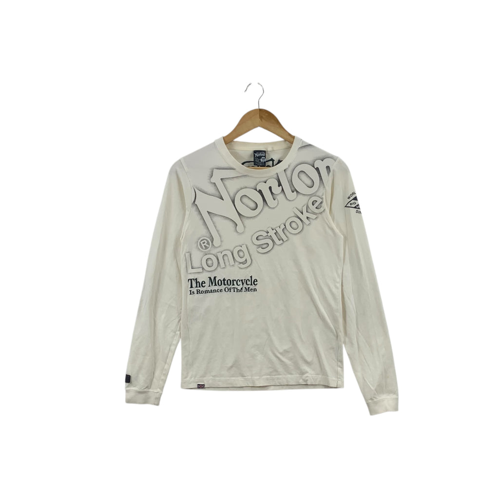 NORTON MOTORCYCLE World Champion Long Stroke Tee Shirt Top Rider