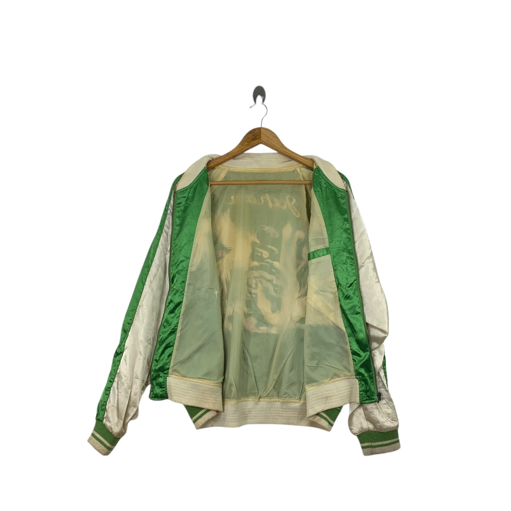Vintage SUKAJAN SOUVENIR JACKET Phoenix Neyries Japan Traditional Zipper Windbreaker