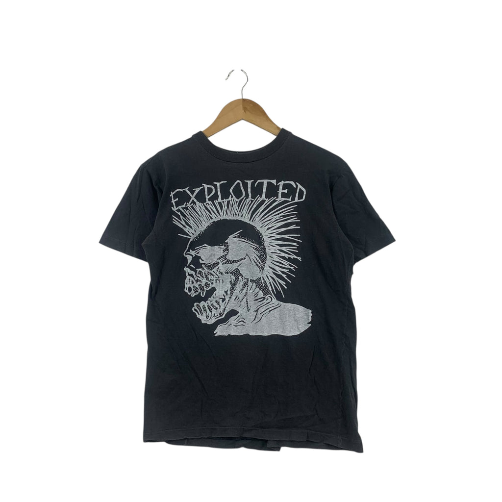 Vintage 80’ THE EXPLOITED Punk Rock Band Skull Tee Shirt Top Troops Of Tomorrow Album