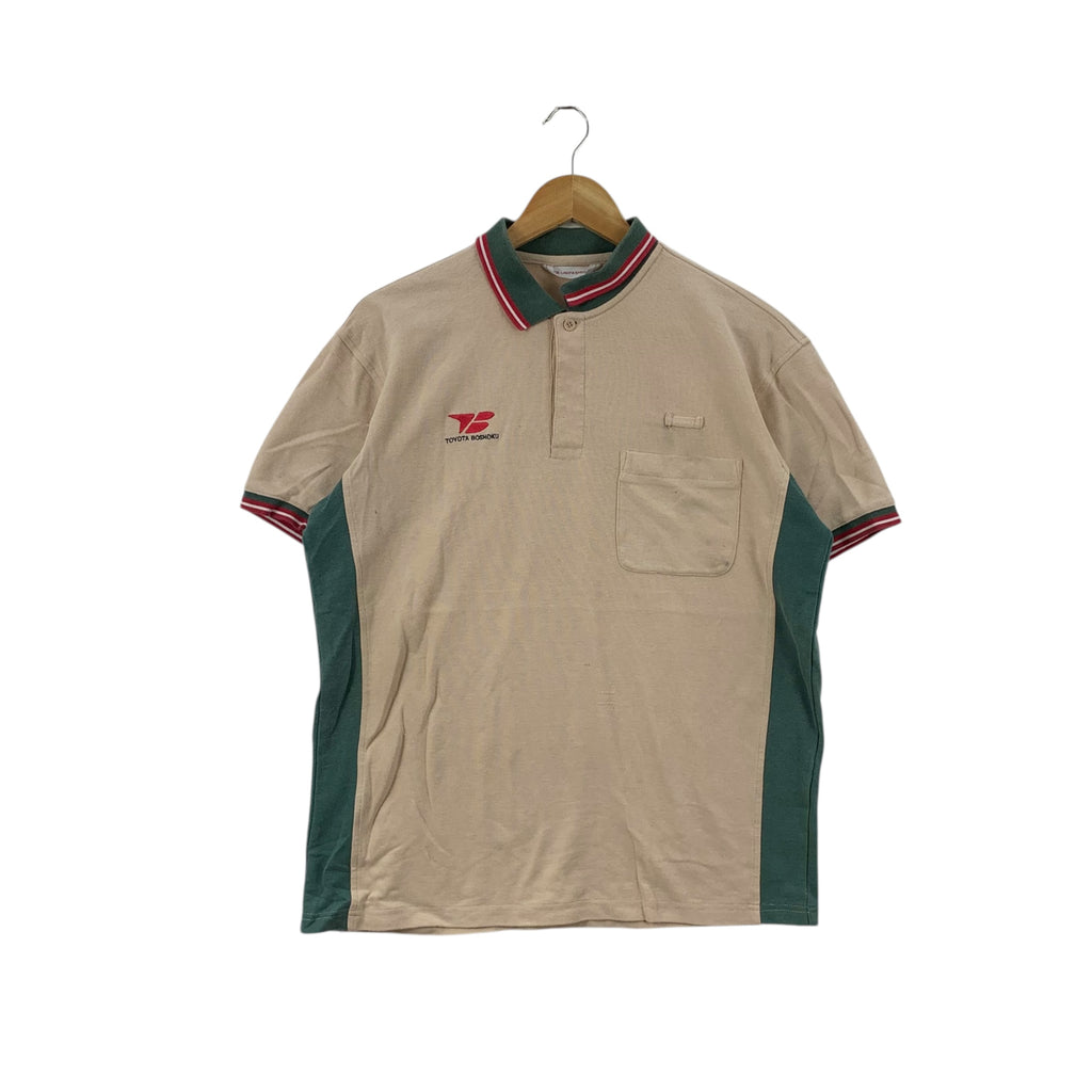 Vintage TOYOTA BOSHOKU ENGINEER Automotive Polo Tee Shirt Top Uniform Interior Designs