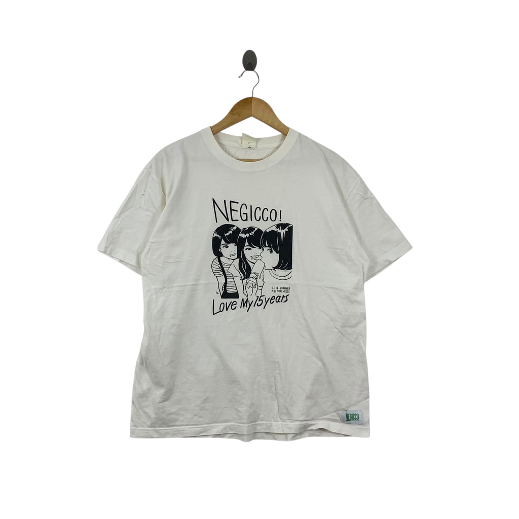 NEGICCO JAPAN IDOL Group Nao Megu Kaede Tee Shirt Top 2018 Summer Tour J-Pop