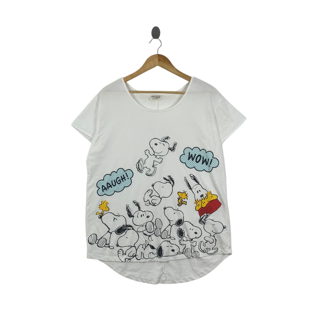 PEANUTS SNOOPY & FRIENDS Cartoon Comic Strip Tee Shirt Top Series Animation