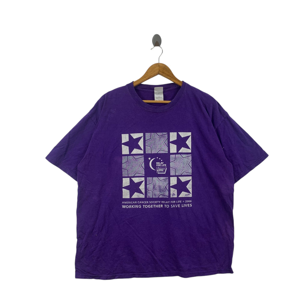 Vintage AMERICAN CANCER SOCIETY Relay For Life Tee Shirt Top 2006 Exhibition