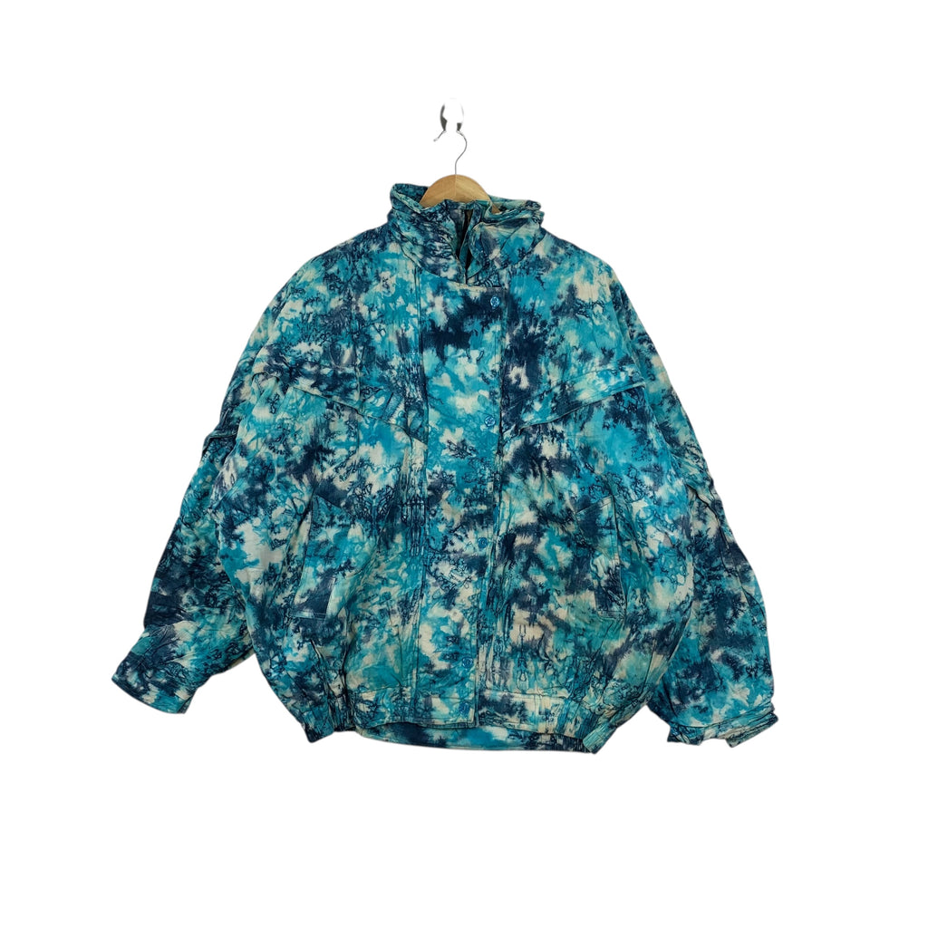 Vintage BALI APPLE HOUSE Abstract Hand Made Jacket Windbreaker Outdoor