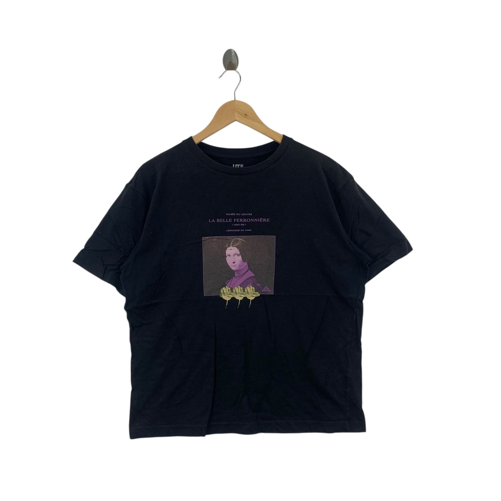 UNIQLO x LOUVRE Leonardo Da Vicci La Belle Ferronniere Tee Shirt Top Painting Collection