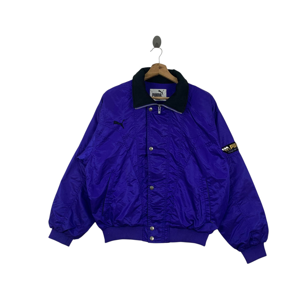 Vintage PUMA SPORTSWEAR HIT UNION Baseball Varsity Jacket Stadium Windbreaker