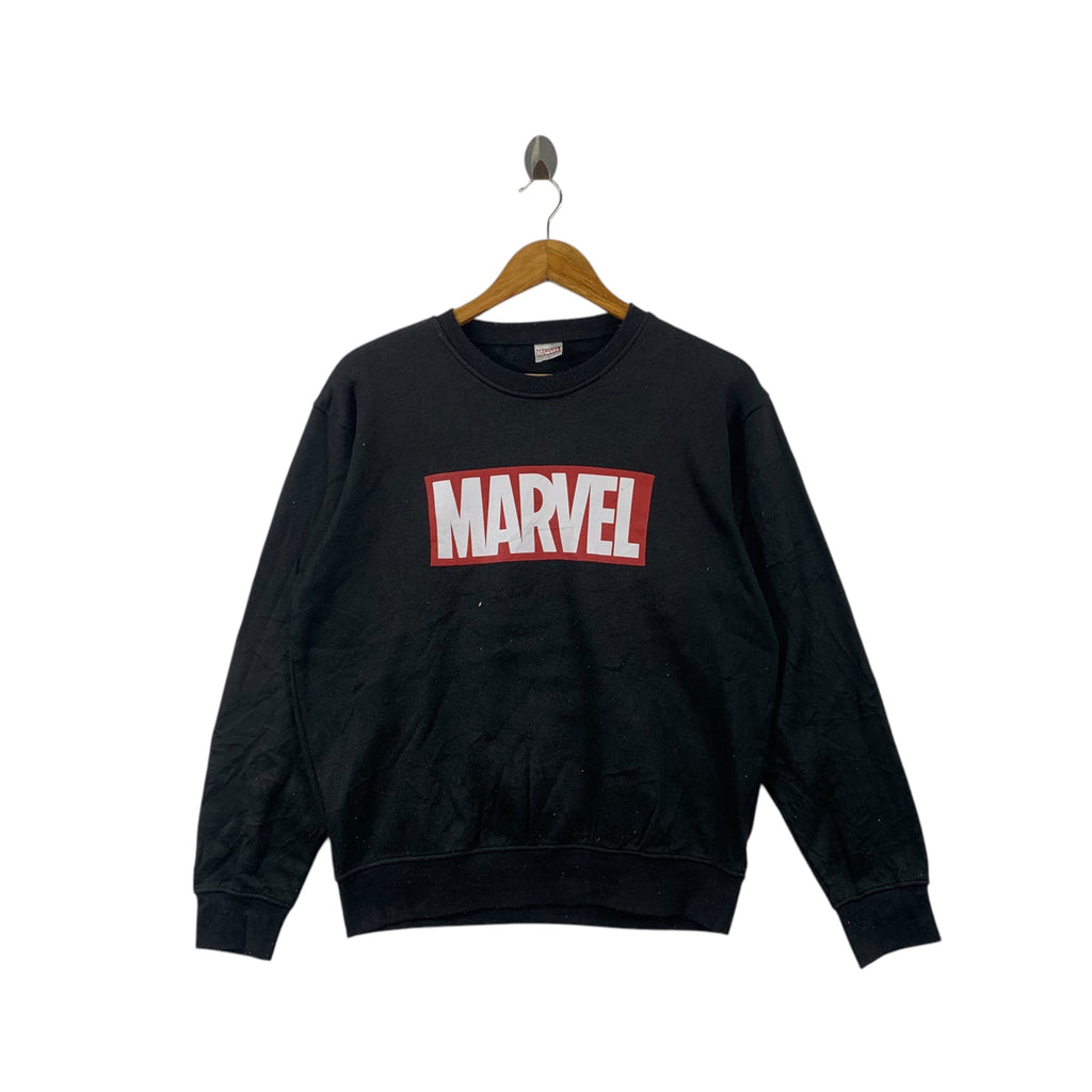 MARVEL COMICS AVENGER Universe Box Logo Sweatshirt Sweater Pullover Jumper