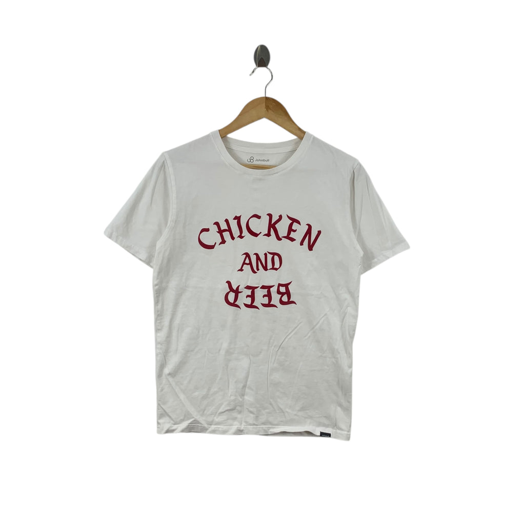 OHNBULL KOJIMA JAPAN Chicken & Beer Tee Shirt Top Denim Osaka 5