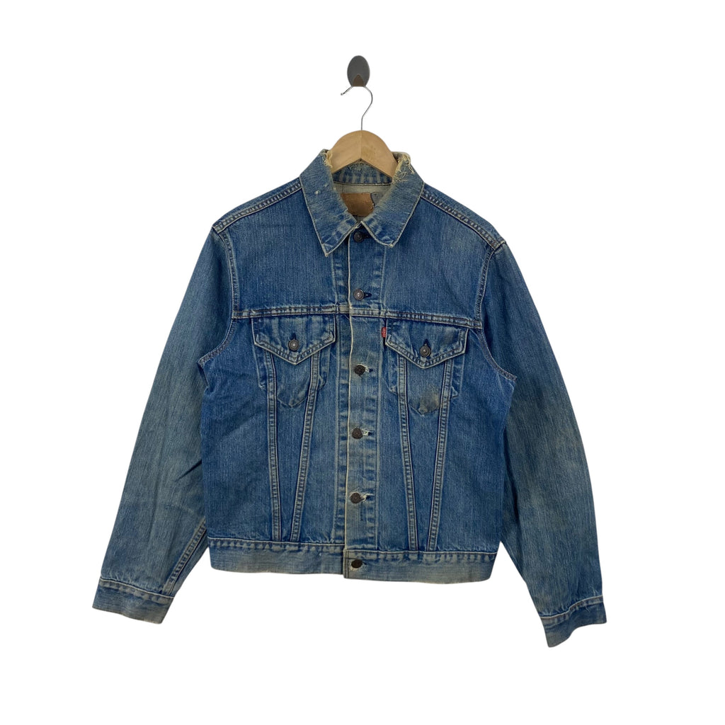 Vintage LEVI’S  Denim Trucker Jacket Classic Jacket Button Up Red Tab Distressed Workwear Style
