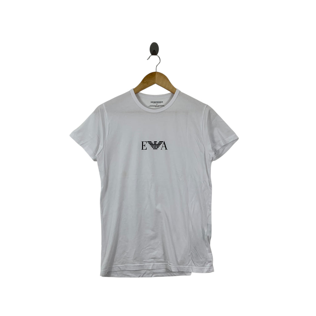 EMPORIO ARMANI ITALY EA Box Logo Giorgio Collection Tee Shirt Top Eagle