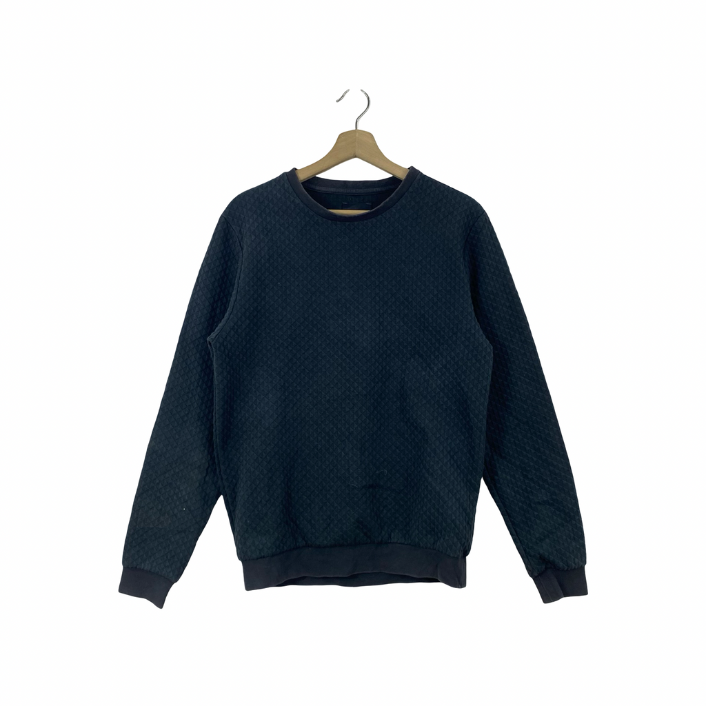 Vintage MARCIANO LOS ANGELES Quilted Textured Sweatshirt Crewneck Pullover Minimalist Casual Jumper Streetwear