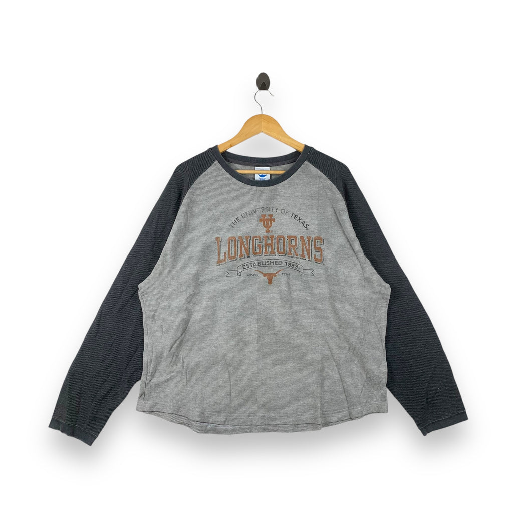 UNIVERSITY OF TEXAS LONGHORNS NCAA Tee Shirt Top Long Sleeve Raglan
