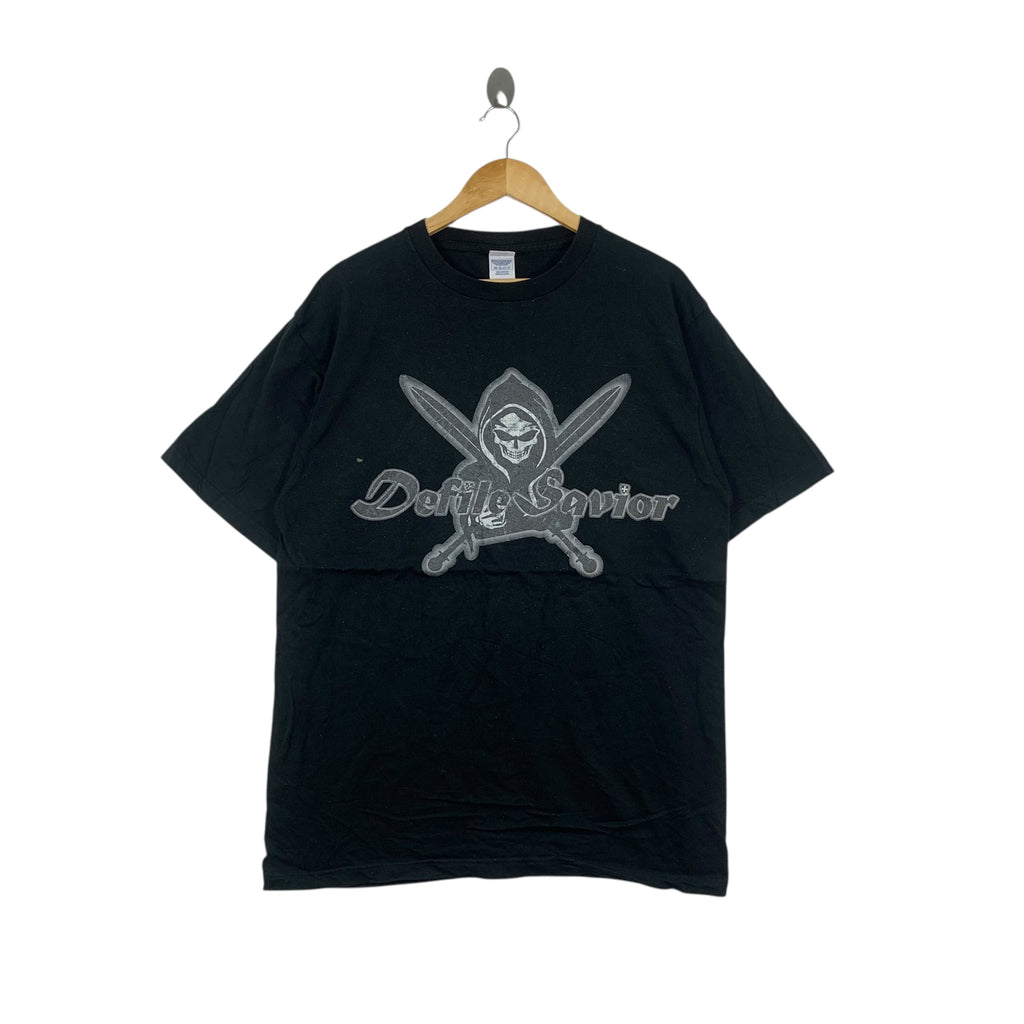 RAGNAROK DEFILE SAVIOR Anime Manga Video Game Tee Shirt Top Bones Skull Warrior