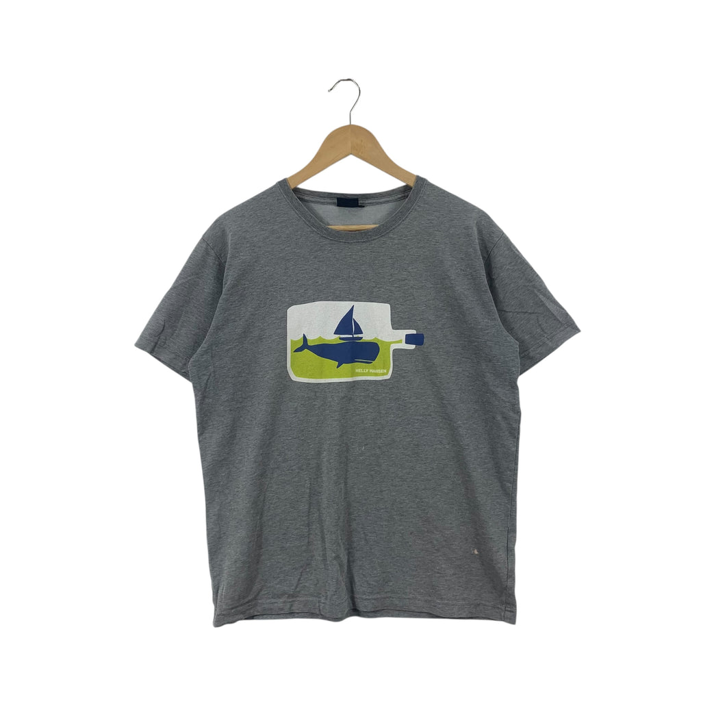 Vintage HELLY HANSEN OUTDOOR Polygiene Fabric Tee Shirt Top Sailing Yacht