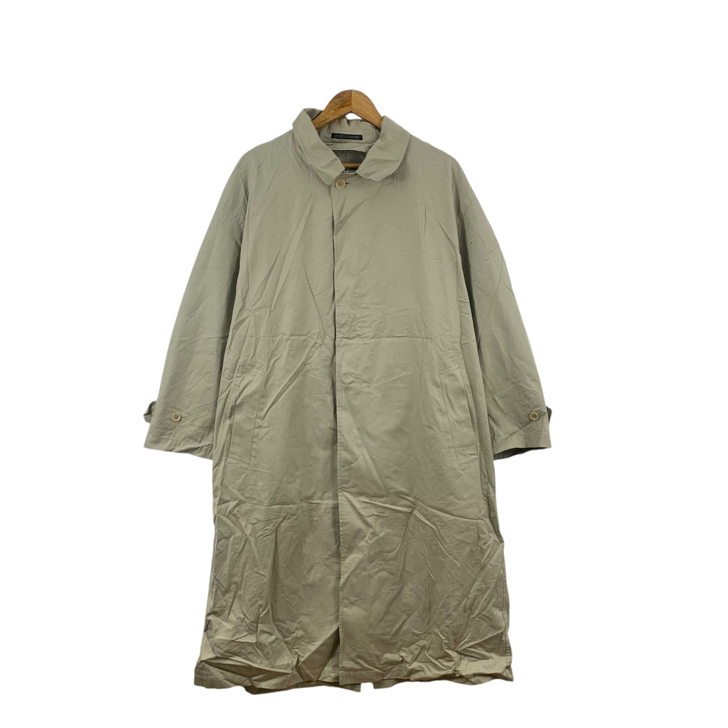 Vintage 80’ YOHJI YAMAMOTO IMPERMEABLE Trench Coat Parka Overcoat Avant Garde Minimalist Design