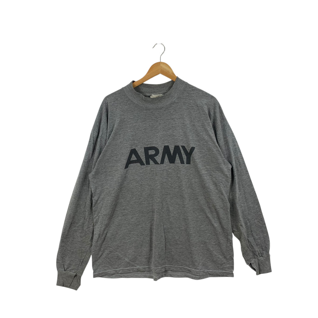 Vintage AKWATEK ARMY USA Comfort Technologies Tee Shirt Top Military Long Sleeve