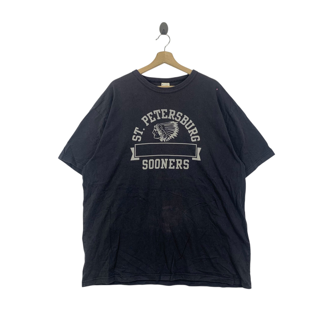CHAMPION ST. PETERSBURG SOONERS Baggy Tee Shirt Top University Collegiate