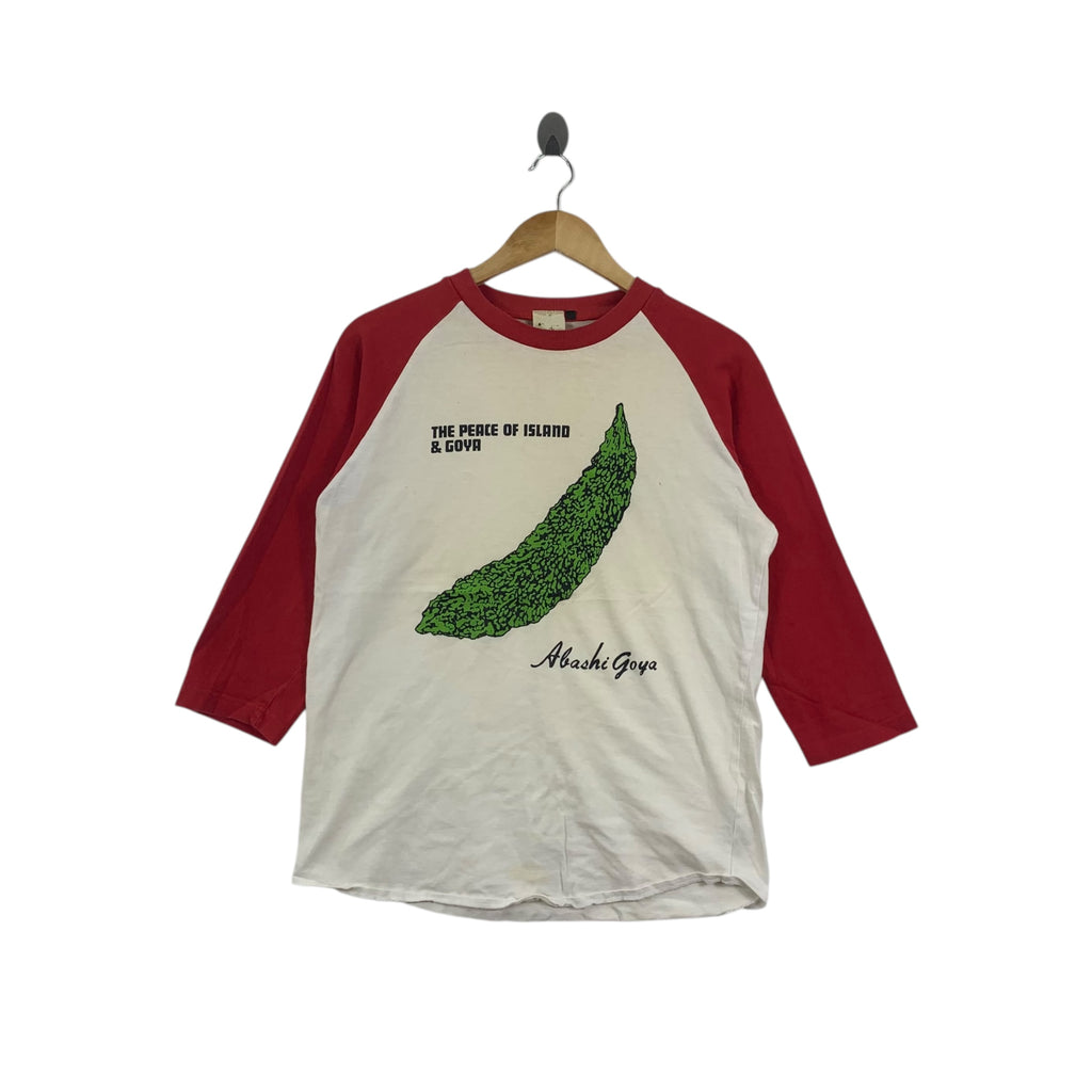 Vintage ABASHI GOYA OKINAWA Island Pop Art Tee Shirt Top Warhol Homage
