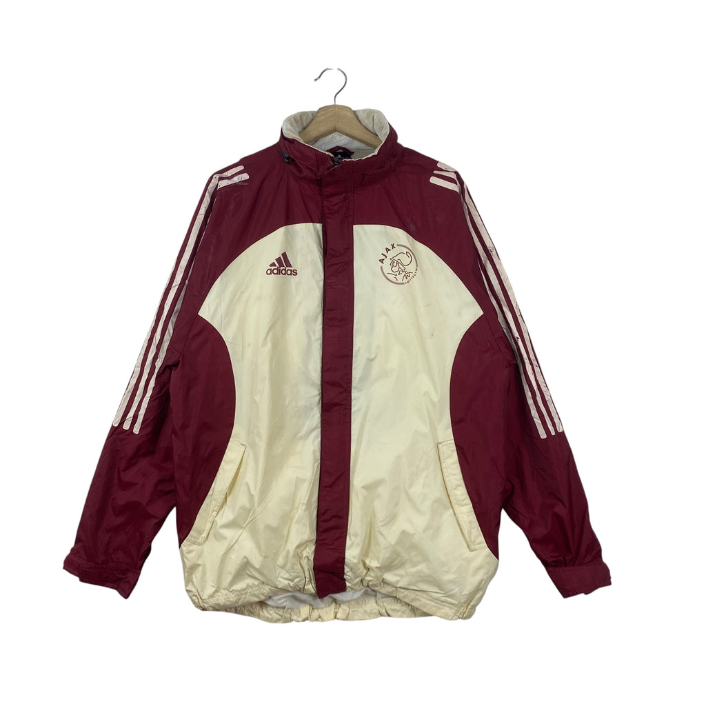 Vintage ADIDAS AJAX Amsterdam Track Jacket Football Soccer Club Windbreaker Retro Sportswear Full Zip Training Jacket