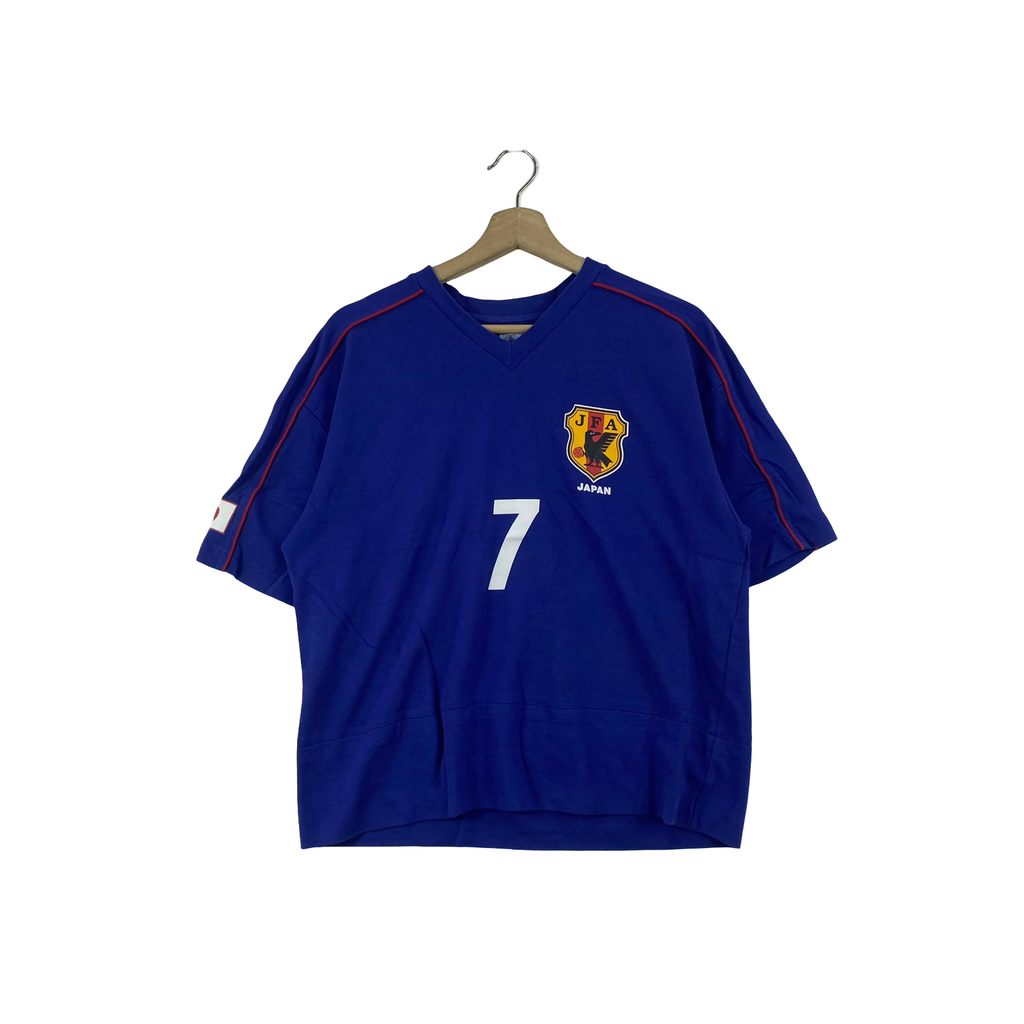 Vintage JFA JAPAN NATIONAL Team Soccer Jersey Shirt Official Goods 1996