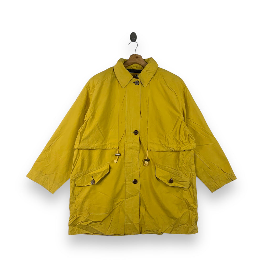 Vintage 90’s BLACK DUCK Yellow Field Jacket Utility Outdoor Coat Wet Weather Gear