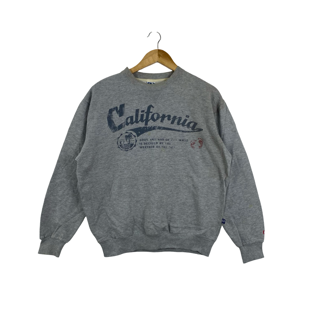 Vintage HANG TEN California Graphic Sweatshirt Crewneck Pullover Casual Streetwear Surf Skate Americana Sweatshirt