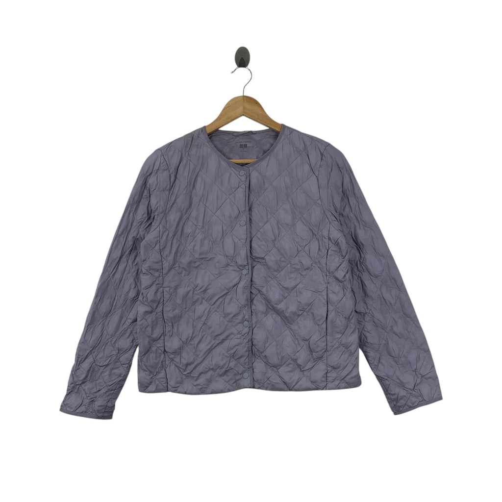 UNIQLO JAPAN Warm Padded Quilted Jacket Snap Button Outdoor Windbreaker