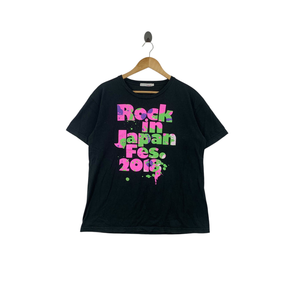 ROCK IN JAPAN FESTIVAL 2018 Year End Celebration Pink Tee Shirt Top
