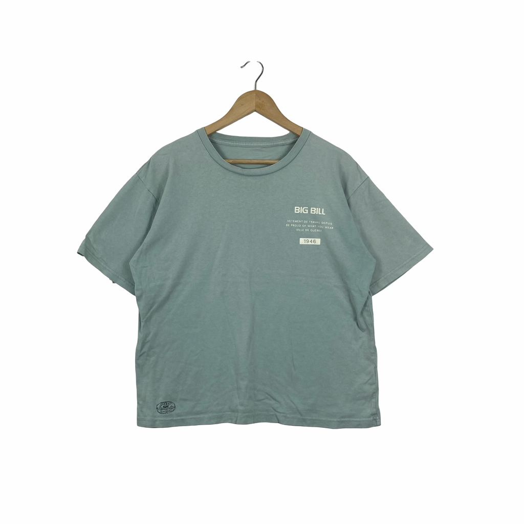 BIG BILL 1946 Workwear Graphic T-Shirt Crewneck Oversized Casual Streetwear