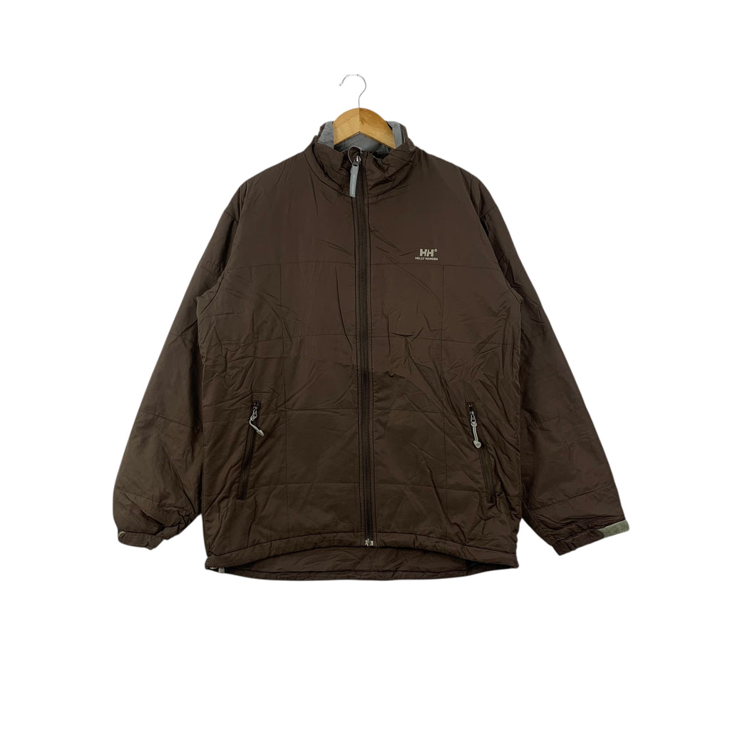 Vintage HELLY HANSEN Light Puffer Outdoor Jacket Parka Zipper Windbreaker Coat