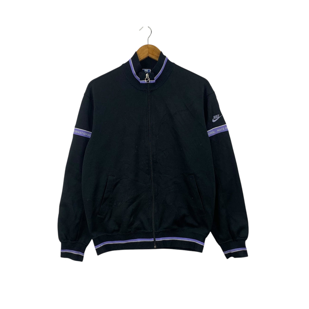 Vintage 80’ NIKE BLUE TAG Embroidered Logo Jacket Windbreaker Zipper