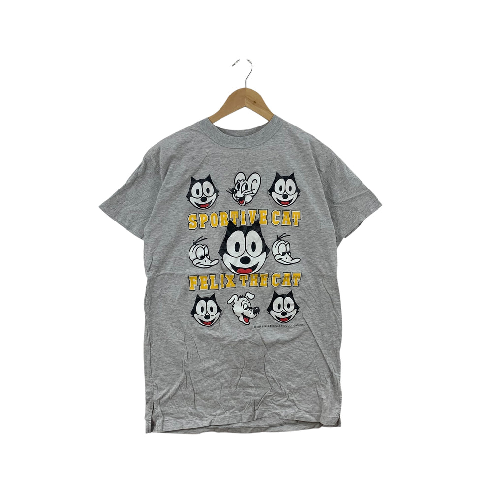 Vintage 1994 FELIX THE CAT Skippy Cartoon Anime Tee Shirt Top Manga Animation
