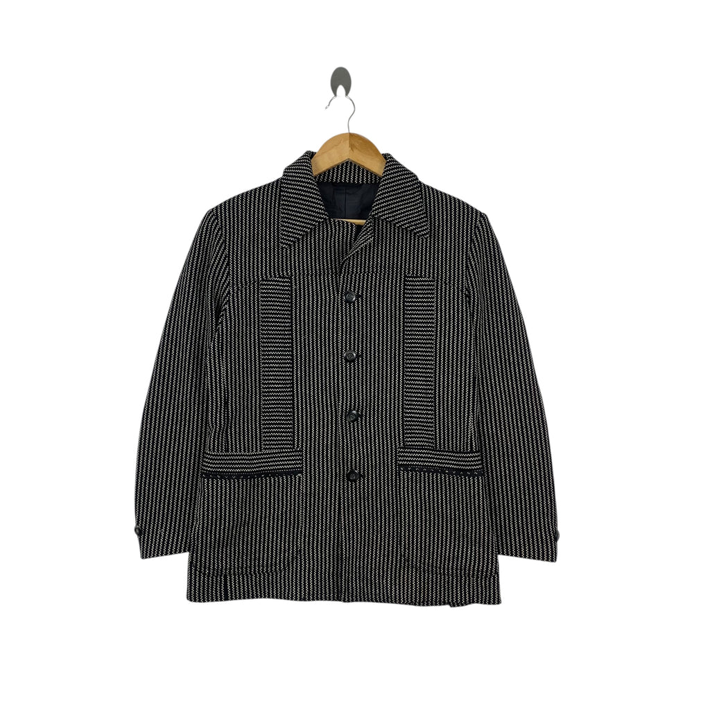 Vintage RUBIN KOYO CLOTHING Houndstooth Pattern Coat Blazer Formal Jacket Cardigan
